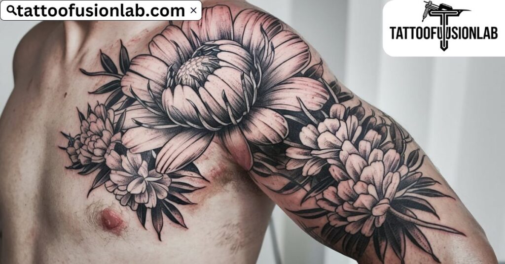 masculine flower tattoos