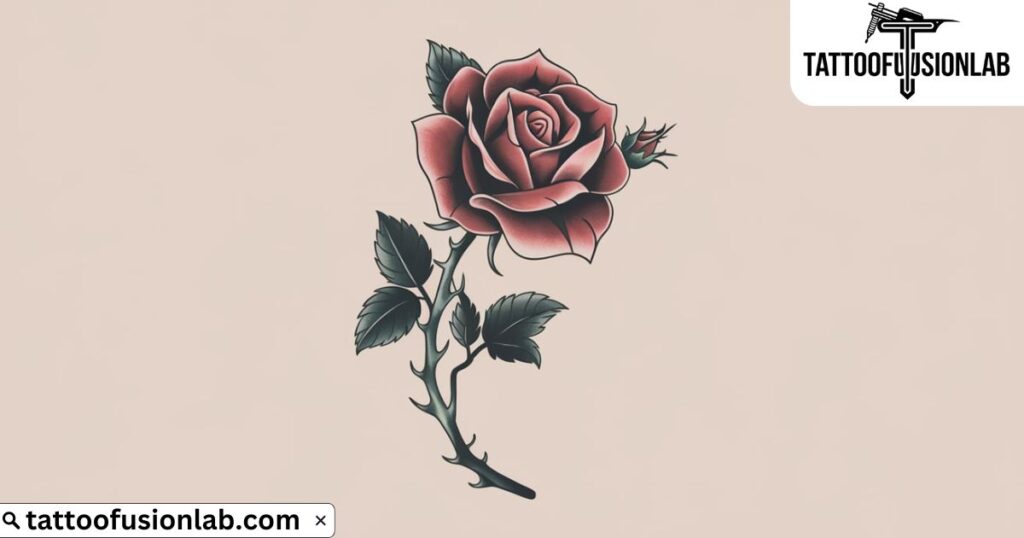 Rose Tattoo Designs For Thigh