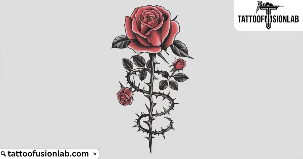 Rose Tattoo Designs For Thigh