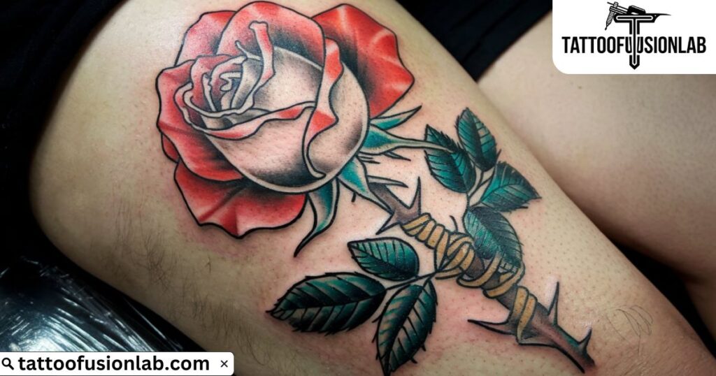 The Symbolism Behind Rose Thigh Tattoos