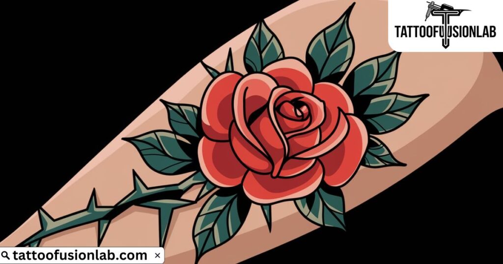 30+ Rose Tattoo Designs For Thigh