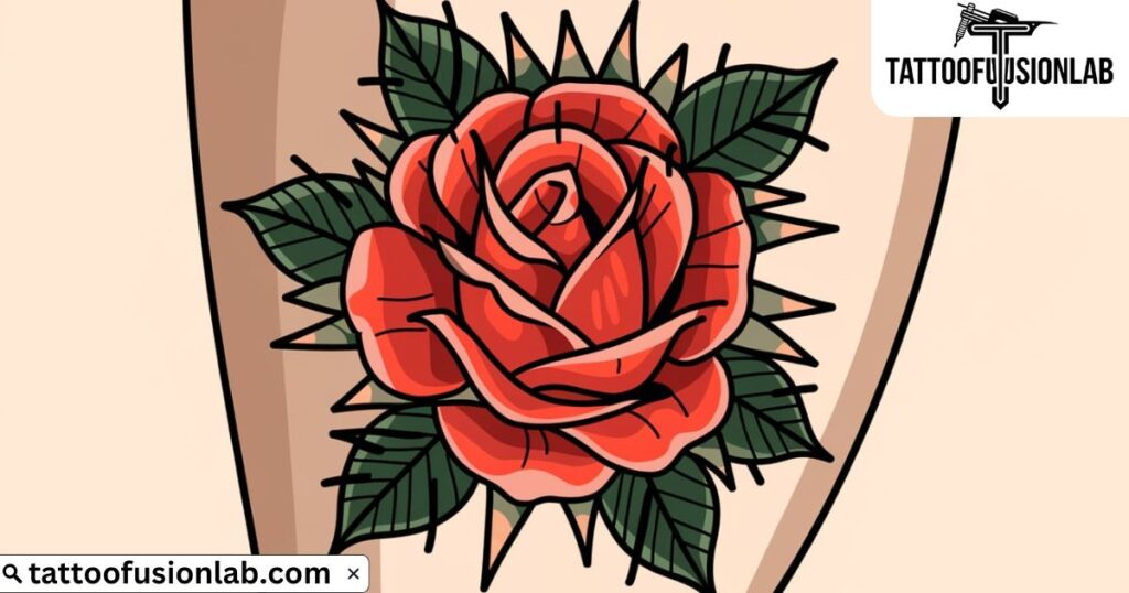 Colorful Rose Tattoos